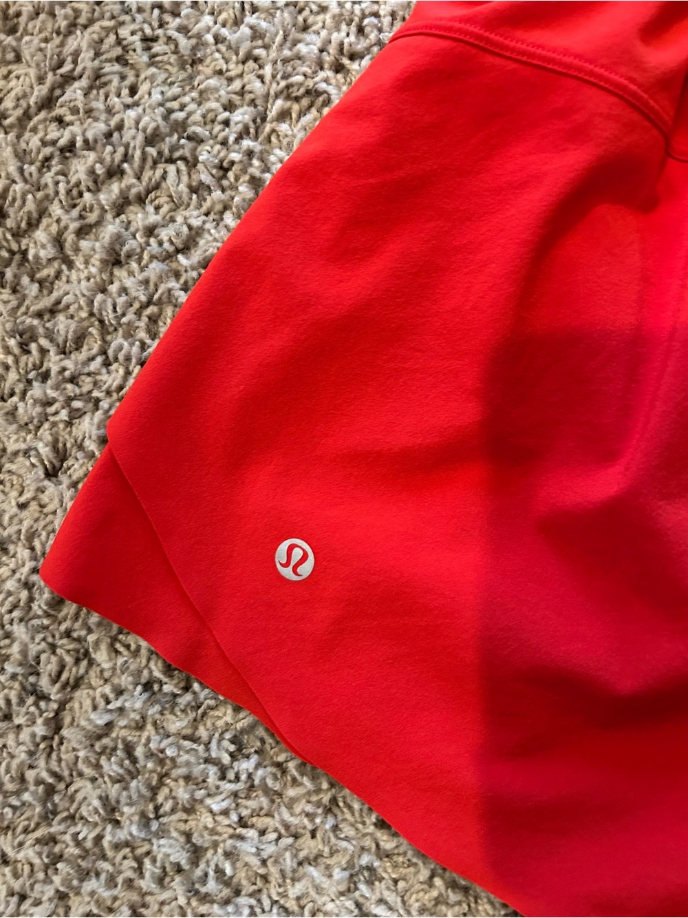 Lululemon Red Shake It Out Shorts - Picture 3 of 3